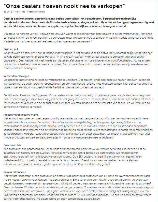 In de media-Mixpress